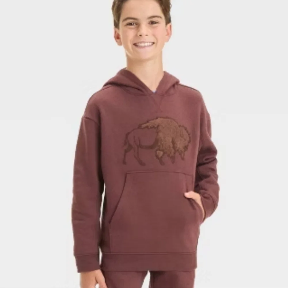 NWT Cat&Jack Hoodie with Buffalo Design